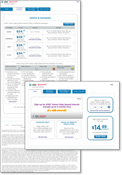 AT&T Yahoo! High Speed Internet